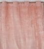 Maroon Velvet Abstract 5 Foot Ring Top Window Curtain