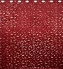 Maroon Velvet Feather 9Ft Ring Top Long Door Curtain Pack of 1