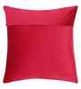 Maroon Velvet Floral 16X16 Inches Cushion Covers (Pack of 5)