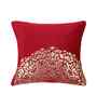Maroon Velvet Abstract 12X12 Inches Cushion Covers (Pack of 5)