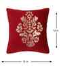 Maroon Velvet Geometric 12X12 Inches Cushion Covers (Pack of 5)