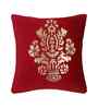 Maroon Velvet Geometric 12X12 Inches Cushion Covers (Pack of 5)