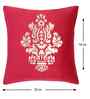 Maroon Velvet Abstract 16X16 Inches Cushion Covers (5Pcs)