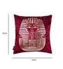 Maroon Velvet Printed 16 x16 inch Set of 5 Cushion Covers