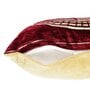 Maroon Velvet Printed 16 x16 inch Set of 5 Cushion Covers