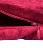 Maroon Velvet Solid 16x16 inches Cushion Cover (5Pc)