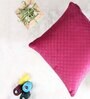 Maroon Velvet Solid 16x16 inches Cushion Covers (Pack of 5)