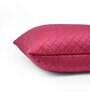 Maroon Velvet Solid 24x24 inches Cushion Covers (Pack of 2)