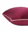 Maroon Velvet Solids 18x12 inches Cushion Covers (Pack of 2)