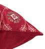 Maroon Traditional Velvet 20 x 20 Inches Cushion Cover