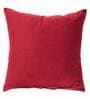 Maroon Traditional Velvet 20 x 20 Inches Cushion Cover