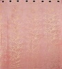 Maroon Velvet Tree Branch  7 Foot Ring Top Door Curtains Set Of 2