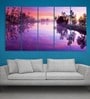 Purple Wood Multiple Frames Beautiful Nature Landscape Art Panels