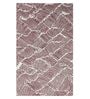 Maroon Abstract Wool 4 Ft X 6 Ft Hand Tufted Carpet