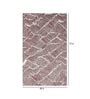 Maroon Abstract Wool 4 Ft X 6 Ft Hand Tufted Carpet