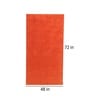 Orange Solid Wool 4 ft x 6 ft Hand Tufted Carpet