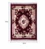 Maroon Wool Persian 4 ft x 6 ft Hand Tufted Carpet