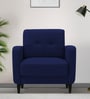 Marq Fabric 1 Seater Sofa In Royal Blue Color