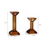 Amber Marquis Candle Holder Set Of 2