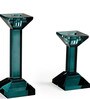Blue Marquis Candle Holder Set Of 2