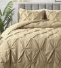 Marquis Pinch Pleat Camel AC Comforter Single Size With 1 Pillow Cover