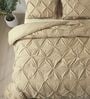 Marquis Pinch Pleat Camel AC Comforter Single Size With 1 Pillow Cover
