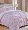 Marquis Pinch Pleat Cameo rose Winter Comforter Single Size With 1 Pillow Cover
