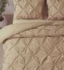 Marquis Pinch Pleat Sand Brown AC Comforter Single Size With 1 Pillow Cover