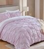 Marquis Pinch Pleat Sand Cemeo Rose AC Comforter Single Size With 1 Pillow Cover