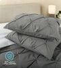 Marquis Pinch Pleat Stone Grey AC Comforter Single Size With 1 Pillow Cover