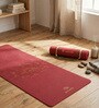 Maroon Thermoplastic Elastomer 72X24 Inches Anti Skid Yoga Mat