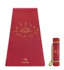 Maroon Thermoplastic Elastomer 72X24 Inches Anti Skid Yoga Mat