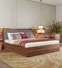 Mars King Size Bed In Columbian Walnut Colour With Box Storage