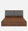 Mars King Size Bed In Columbian Walnut Colour With Box Storage