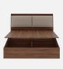 Mars King Size Bed In Columbian Walnut Colour With Hydraulic Storage