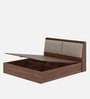 Mars King Size Bed In Columbian Walnut Colour With Hydraulic Storage