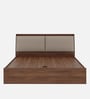 Mars King Size Bed In Columbian Walnut Colour With Hydraulic Storage