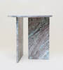 Mars Marble End Table in Beige & Cream Colour