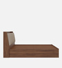 Mars Queen Size Bed In Columbian Walnut Colour With Box Storage