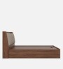 Mars Queen Size Bed In Columbian Walnut Colour With Hydraulic Storage