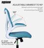 Marshal Ergonomic Chair in Blue Colour