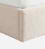 Marshmallow Boucle Kids Toddler Bed With Box Storage In Cream Colour