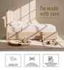 Marshmallow Boucle Kids Toddler Bed With Hydraulic Storage In Cream Colour