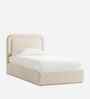 Marshmallow Boucle Kids Toddler Bed With Hydraulic Storage In Cream Colour