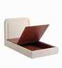 Marshmallow Boucle Kids Twin Bed With Box Storage In Cream Colour