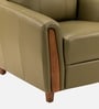 Martha Leatherette 1 Seater Sofa In Cypress Green Color