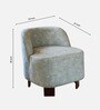 Maru Fabric Lounge Chair In Pastel Green