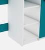 Marvel Study Table in Frosty White And Ocean Green Finish