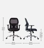 Marvel  Breathable Mesh Ergonomic Chair In Black Colour