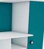 Marvel Study Table in Frosty White And Ocean Green Finish